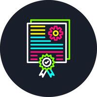 Quality Control Line Multi Color Design vector