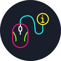 Mouse Line Multi Color Design vector