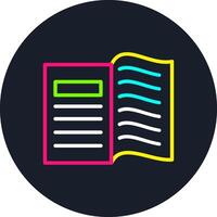 Book Line Multi Color Design vector