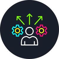 Opportunities Line Multi Color Design vector