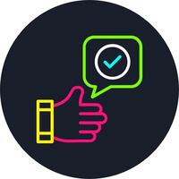 Appreciation Line Multi Color Design vector