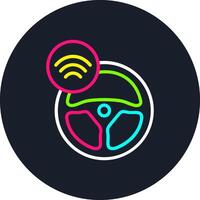 Autopilot Line Multi Color Design vector