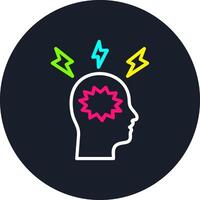 Nervous Breakdown Line Multi Color Design vector