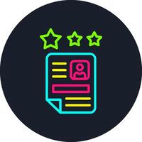 Office Not Qualified Line Multi Color Design vector