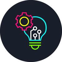 Innovation Line Multi Color Design vector