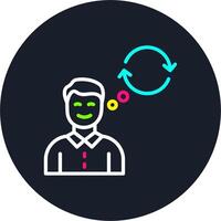 Planing Line Multi Color Design vector