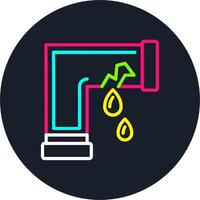Leaking Line Multi Color Design vector