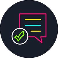 Message Line Multi Color Design vector