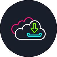 Downloading Line Multi Color Design vector