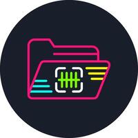 Scan Line Multi Color Design vector