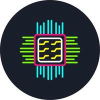 Chip Line Multi Color Design vector