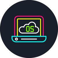 Operating System Line Multi Color Design vector
