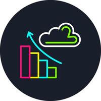 Demand Line Multi Color Design vector