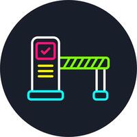 Barrier Line Multi Color Design vector