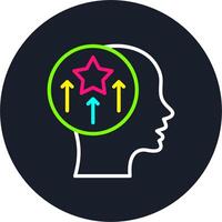 Skill development Line Multi Color Design vector
