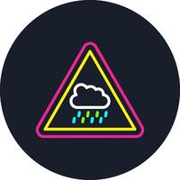 Rain Line Multi Color Design vector
