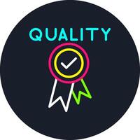 Quality Line Multi Color Design vector