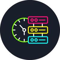 Speedometer Line Multi Color Design vector