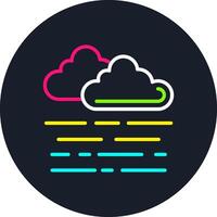 Foggy Line Multi Color Design vector
