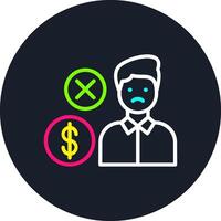 Poor Line Multi Color Design vector