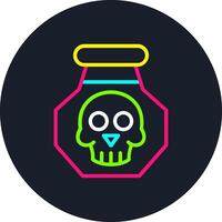 Posion Line Multi Color Design vector