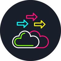 Migrating Line Multi Color Design vector