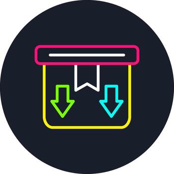 Package Line Multi Color Design vector