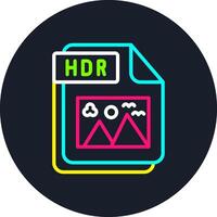 HDR Line Multi Color Design vector