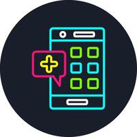 Application Line Multi Color Design vector