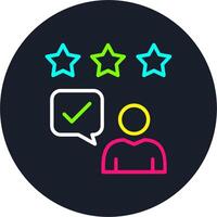Good Feedback Line Multi Color Design vector