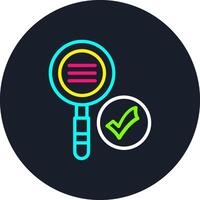 Search Line Multi Color Design vector