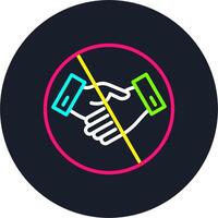 Stop Line Multi Color Design vector
