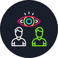 Supervision Line Multi Color Design vector