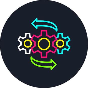 Operation Line Multi Color Design vector