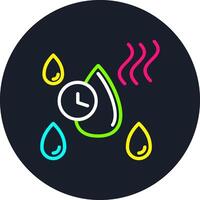 Quick Dry Line Multi Color Design vector