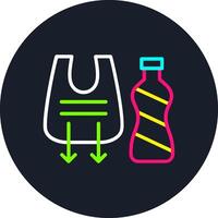 Reduce Plastic Line Multi Color Design vector