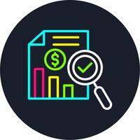 Verification Line Multi Color Design vector