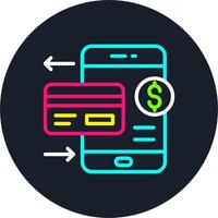 Payment Line Multi Color Design vector