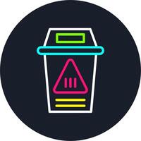 Bin Line Multi Color Design vector