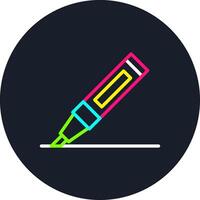 Marker Line Multi Color Design vector
