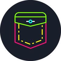 Pocket Line Multi Color Design vector