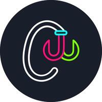 Hook Line Multi Color Design vector