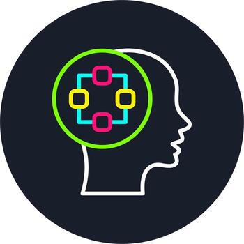 Structure Line Multi Color Design vector