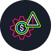 Risk Management Line Multi Color Design vector
