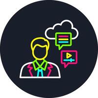 Content Line Multi Color Design vector