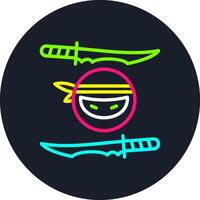 Japan Line Multi Color Design vector