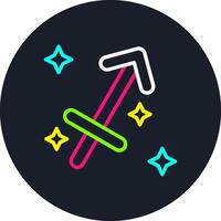 Sagittarius Line Multi Color Design vector