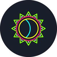 Eclipse Line Multi Color Design vector