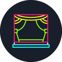 Stage Line Multi Color Design vector