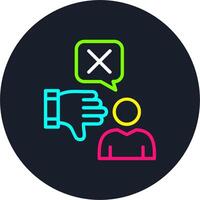 Review Line Multi Color Design vector